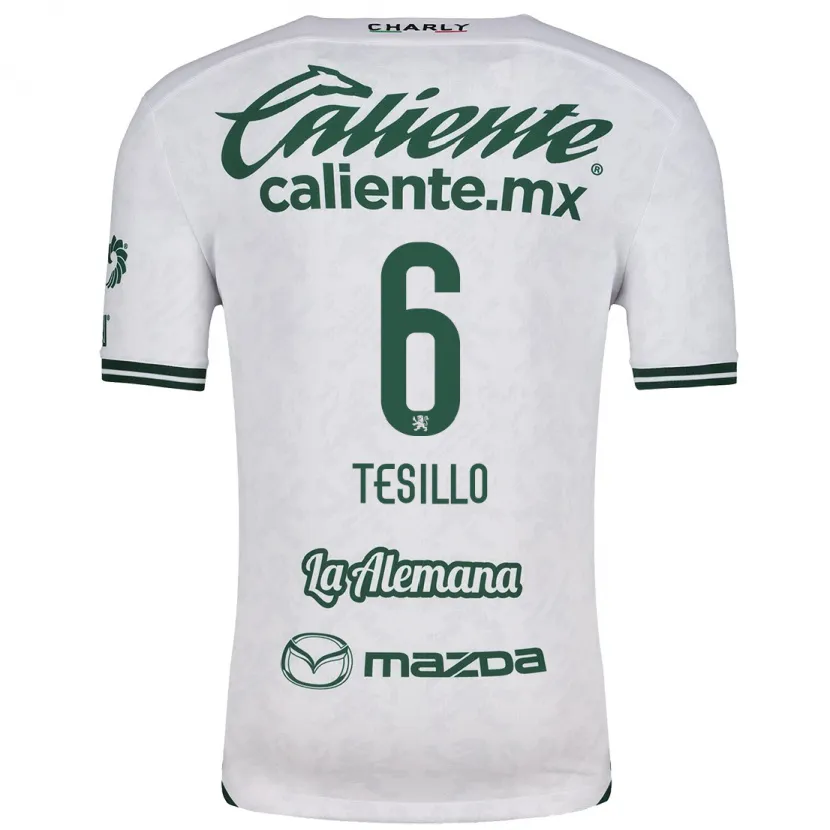 Danxen Damen William Tesillo #6 Weiß Grün Auswärtstrikot Trikot 2024/25 T-Shirt Schweiz