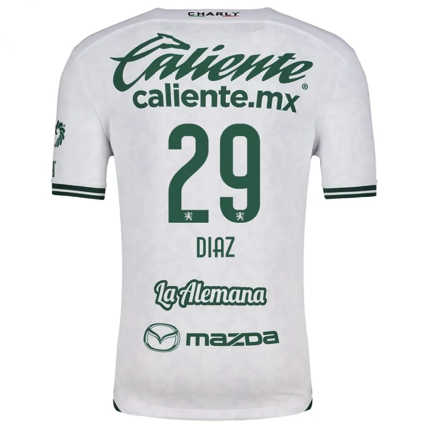 Danxen Damen Kenia Díaz #29 Weiß Grün Auswärtstrikot Trikot 2024/25 T-Shirt Schweiz