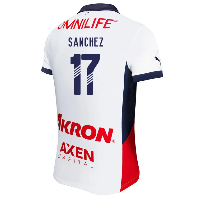 Danxen Damen Jesús Sánchez #17 Weiß Rot Blau Auswärtstrikot Trikot 2024/25 T-Shirt Schweiz
