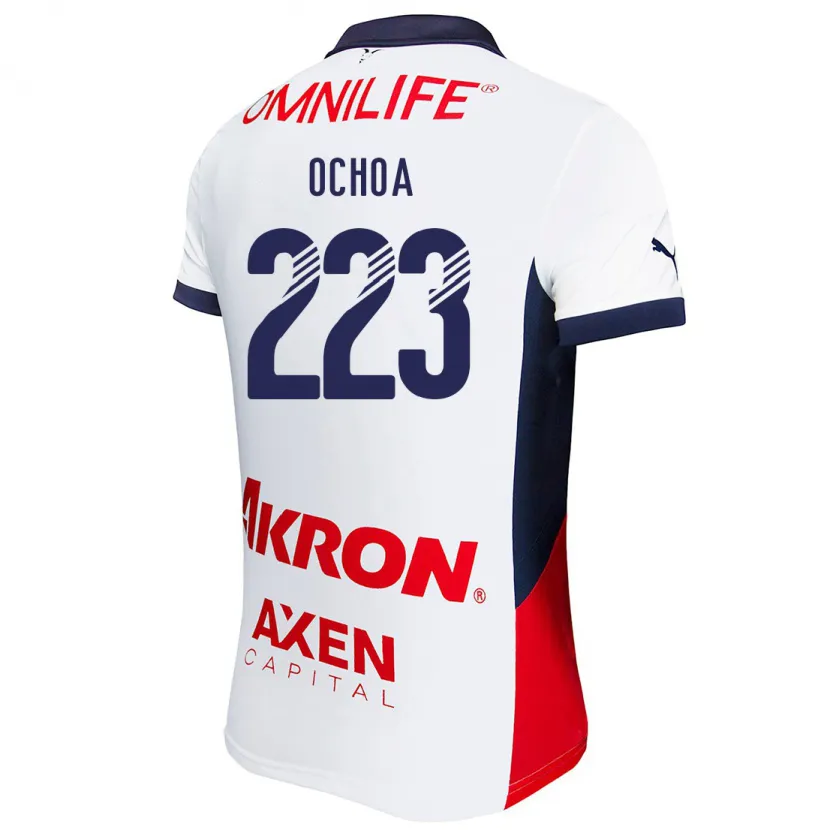 Danxen Damen Diego Ochoa #223 Weiß Rot Blau Auswärtstrikot Trikot 2024/25 T-Shirt Schweiz