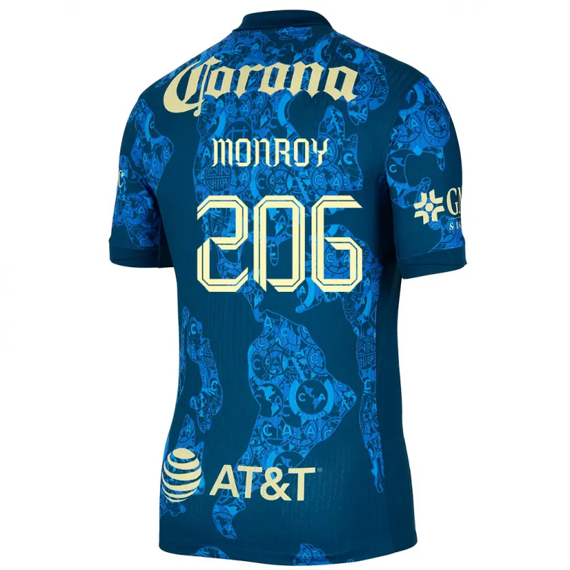 Danxen Damen Diego Monroy #206 Blau Gelb Auswärtstrikot Trikot 2024/25 T-Shirt Schweiz