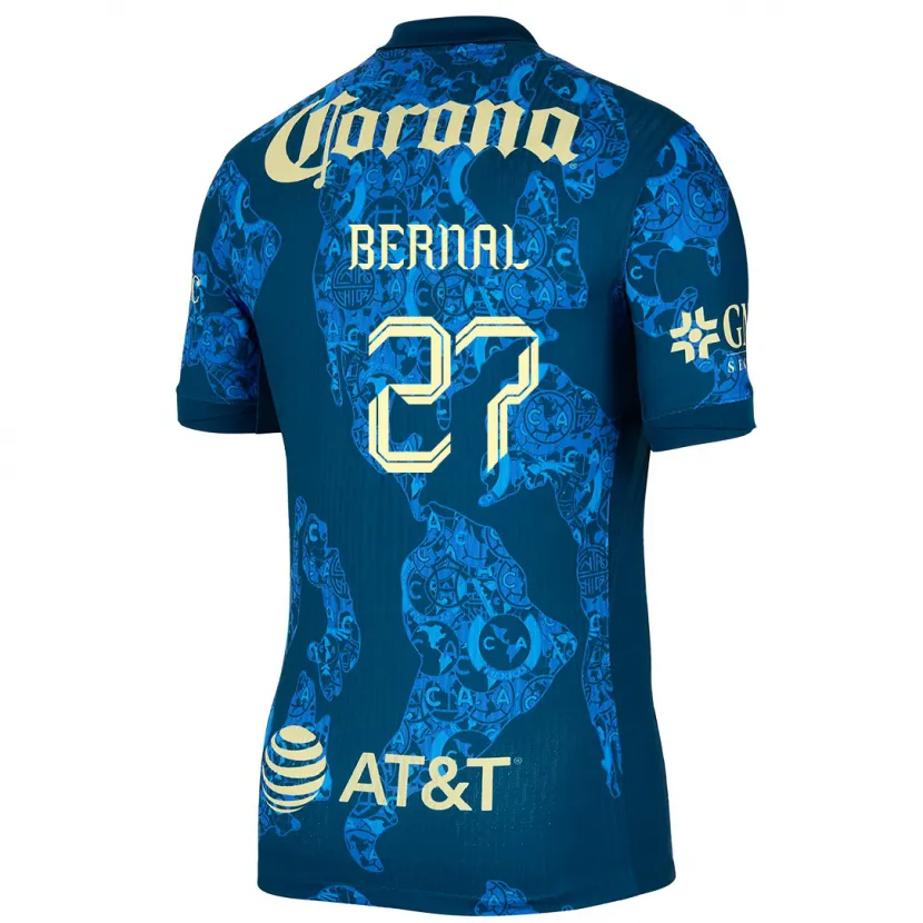 Danxen Damen Mayra Pelayo Bernal #27 Blau Gelb Auswärtstrikot Trikot 2024/25 T-Shirt Schweiz