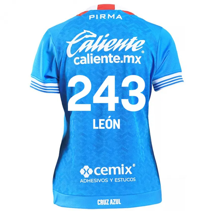 Danxen Kinder Cristhian León #243 Himmelblau Heimtrikot Trikot 2024/25 T-Shirt Schweiz