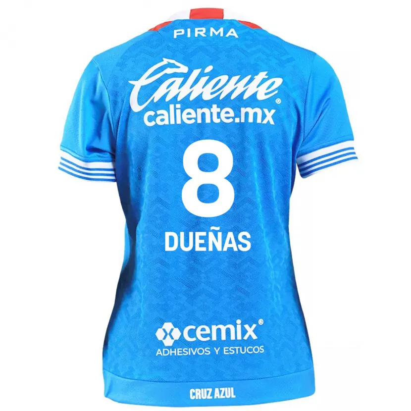 Danxen Kinder Jesús Dueñas #8 Himmelblau Heimtrikot Trikot 2024/25 T-Shirt Schweiz