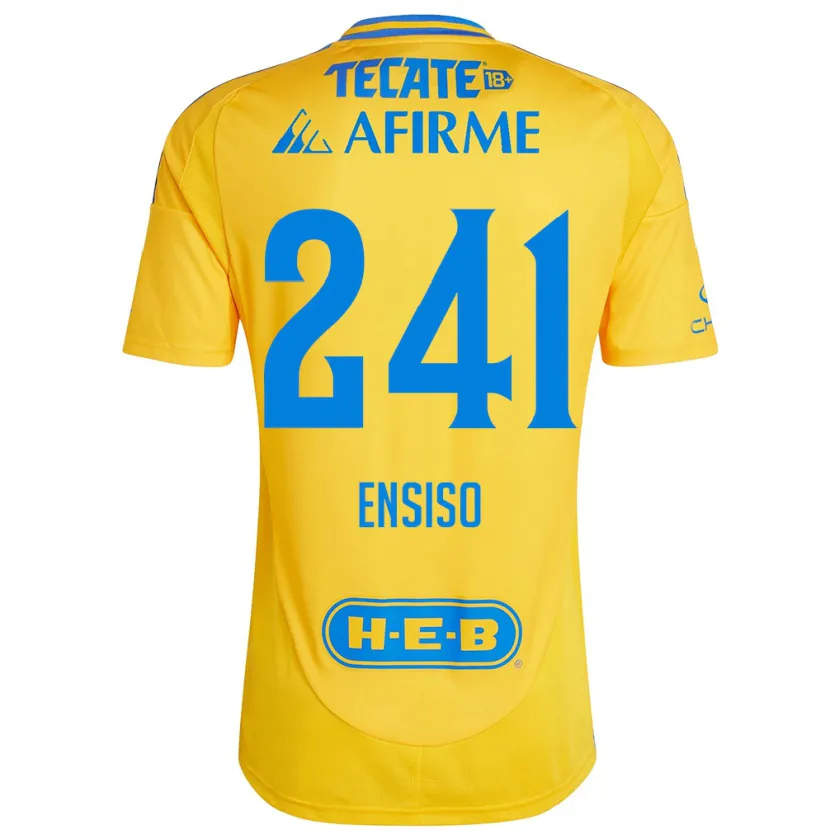 Danxen Kinder Eduardo Ensiso #241 Goldgelb Heimtrikot Trikot 2024/25 T-Shirt Schweiz