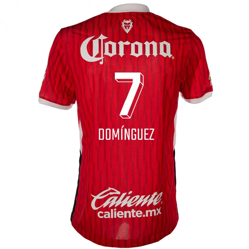 Danxen Kinder Juan Domínguez #7 Rot-Weiss Heimtrikot Trikot 2024/25 T-Shirt Schweiz