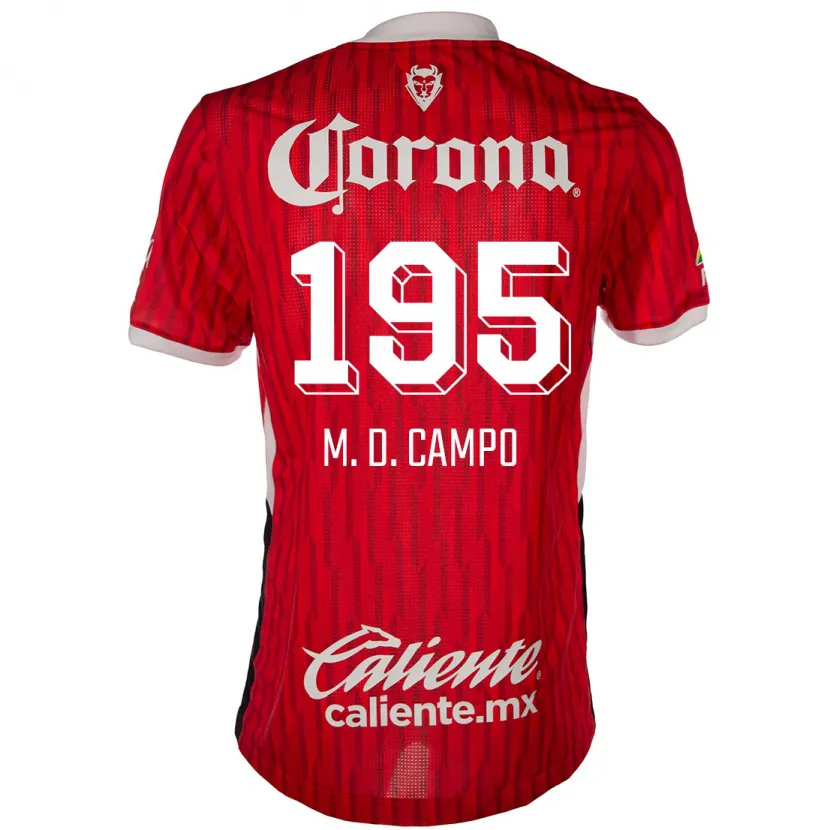 Danxen Kinder Arturo Martín Del Campo #195 Rot-Weiss Heimtrikot Trikot 2024/25 T-Shirt Schweiz