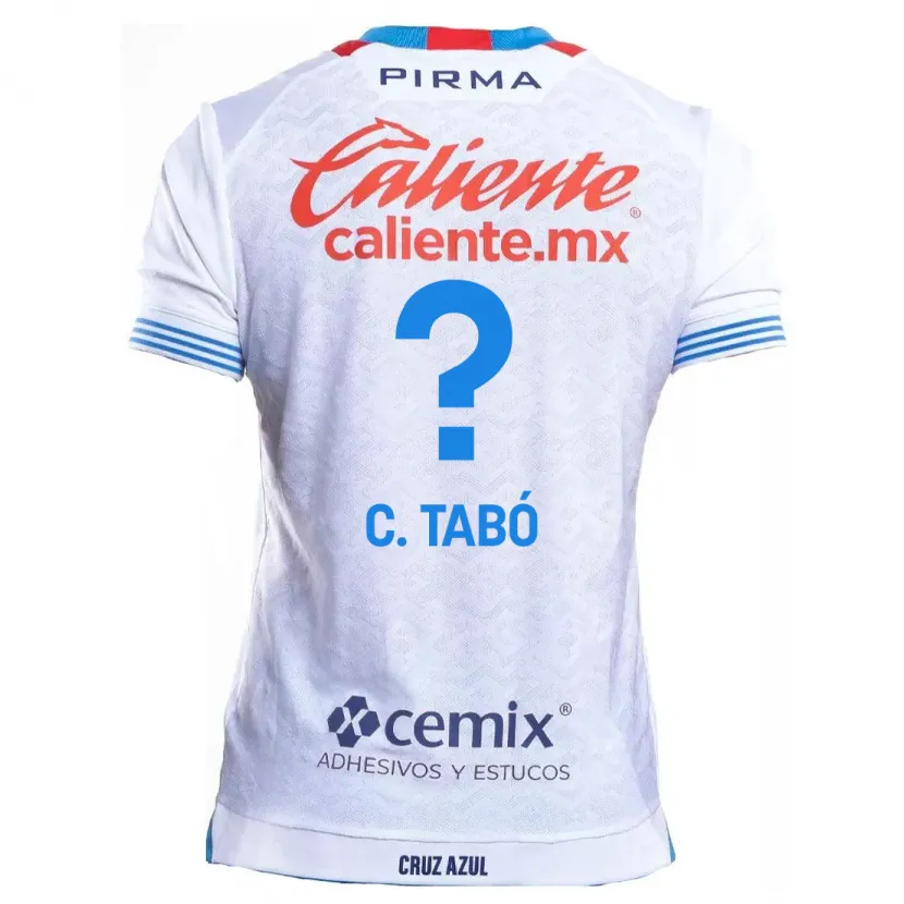Danxen Kinder Christian Tabó #0 Weiß Blau Auswärtstrikot Trikot 2024/25 T-Shirt Schweiz