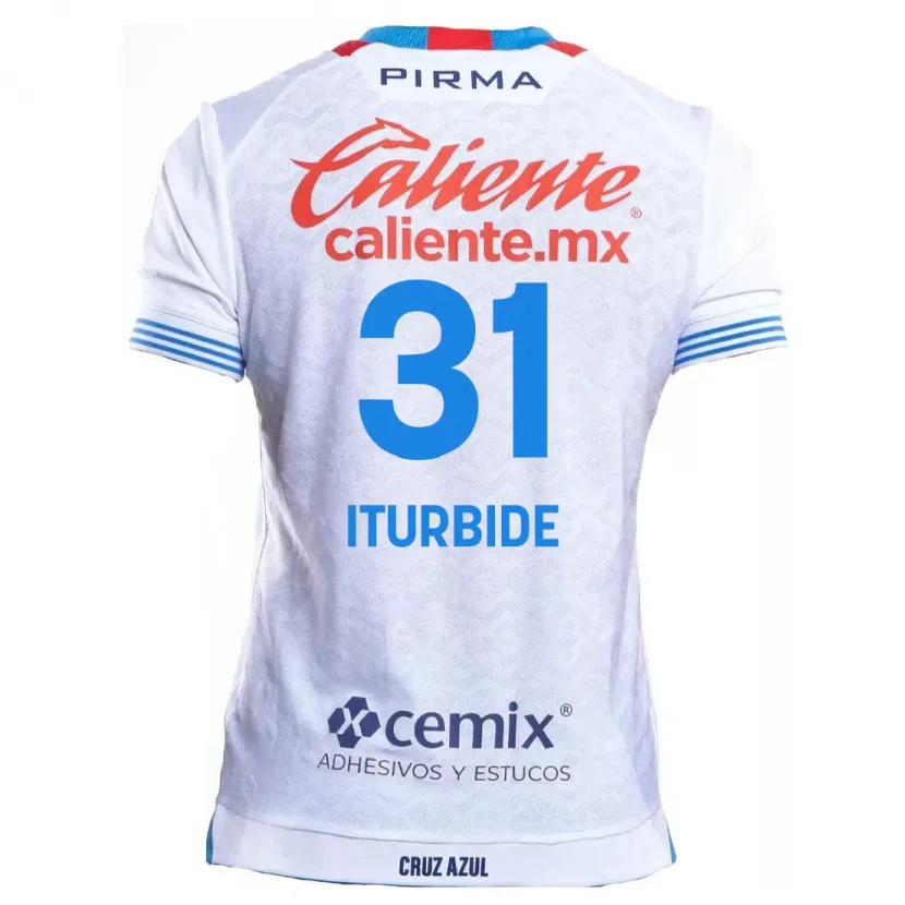 Danxen Kinder Luis Iturbide #31 Weiß Blau Auswärtstrikot Trikot 2024/25 T-Shirt Schweiz