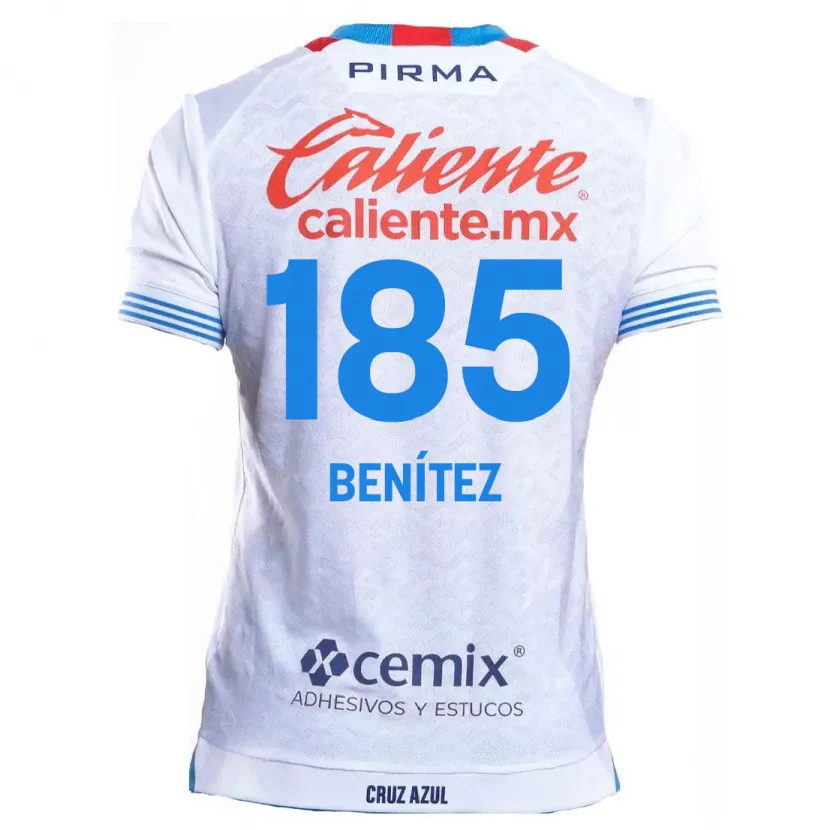 Danxen Kinder Cristopher Benítez #185 Weiß Blau Auswärtstrikot Trikot 2024/25 T-Shirt Schweiz