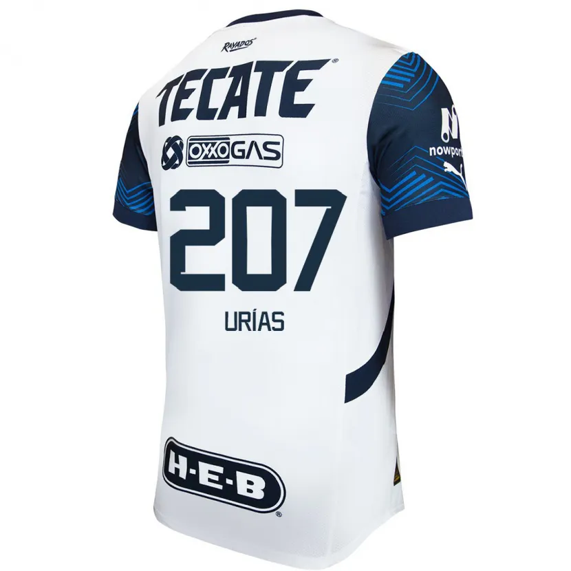 Danxen Kinder Álex Urías #207 Weiß Blau Auswärtstrikot Trikot 2024/25 T-Shirt Schweiz