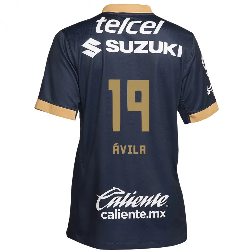 Danxen Kinder Alí Ávila #19 Obsidian Gold Weiß Auswärtstrikot Trikot 2024/25 T-Shirt Schweiz