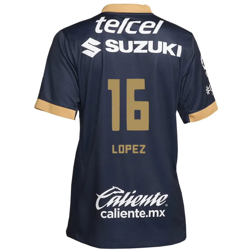 Danxen Kinder Samantha Lopez #16 Obsidian Gold Weiß Auswärtstrikot Trikot 2024/25 T-Shirt Schweiz