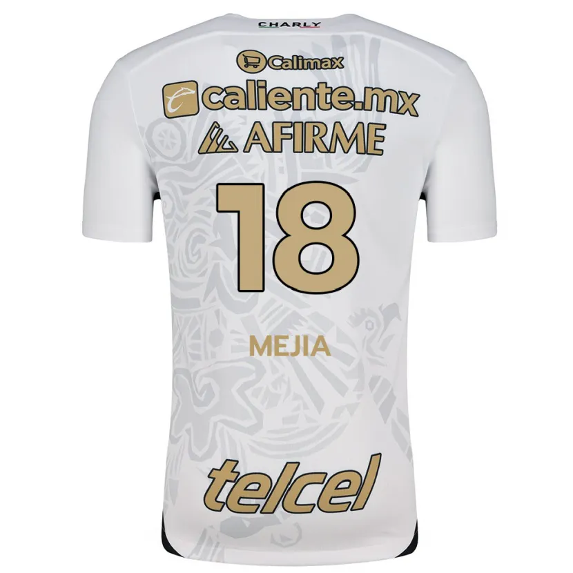 Danxen Kinder Aarón Mejía #18 Weiß Schwarz Auswärtstrikot Trikot 2024/25 T-Shirt Schweiz