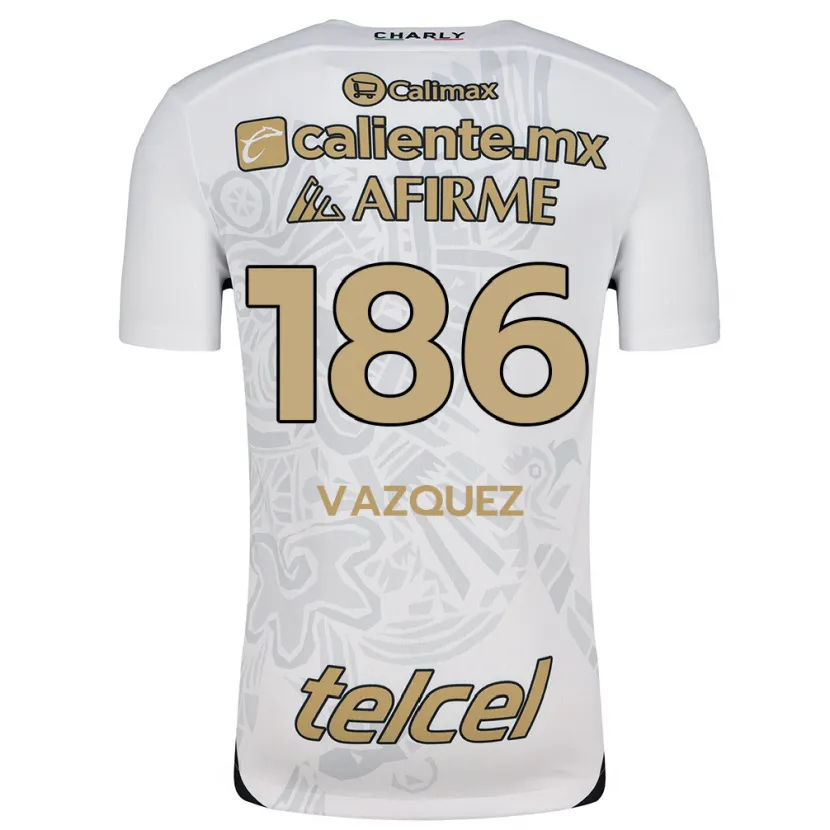 Danxen Kinder Octavio Vázquez #186 Weiß Schwarz Auswärtstrikot Trikot 2024/25 T-Shirt Schweiz