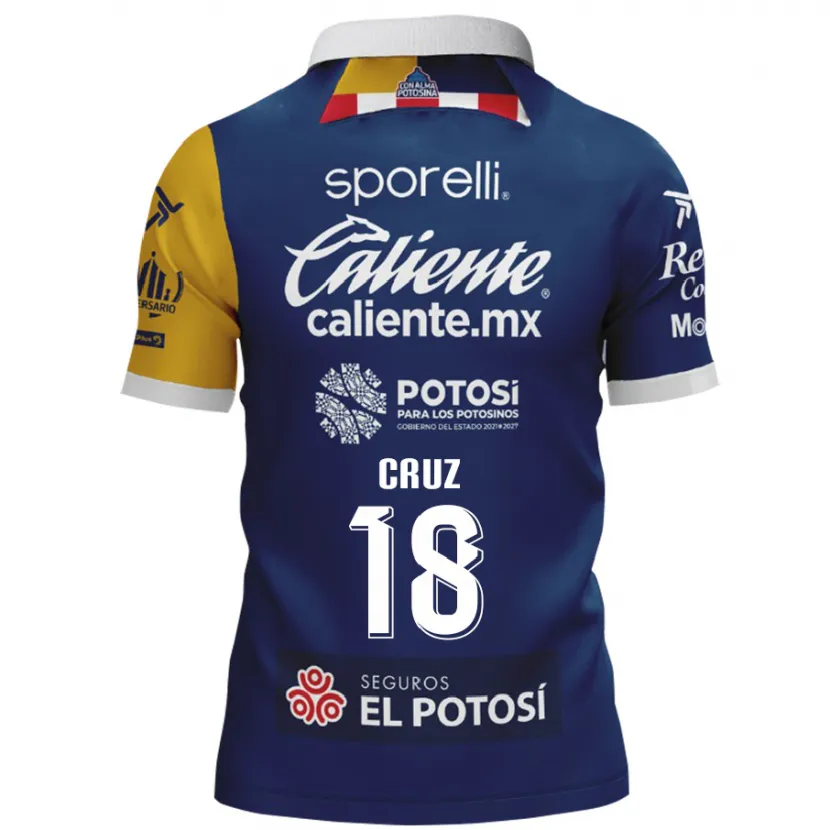 Danxen Kinder Aldo Cruz #18 Blau Gelb Auswärtstrikot Trikot 2024/25 T-Shirt Schweiz