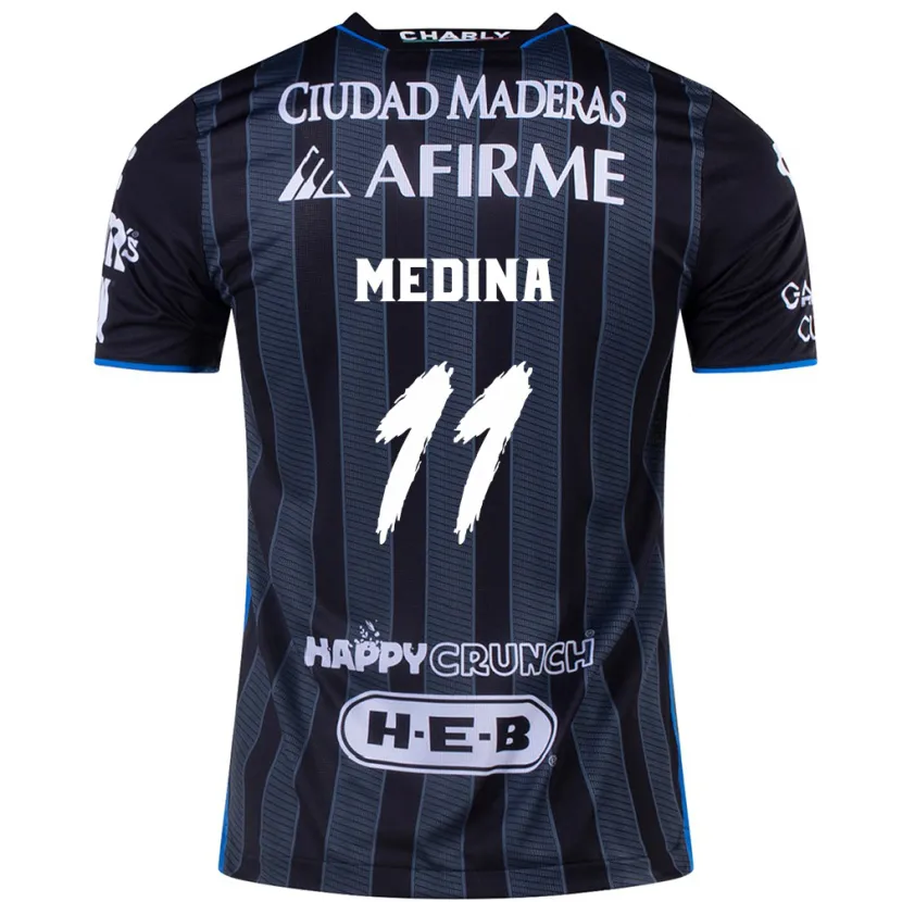 Danxen Kinder Alan Medina #11 Weiß Schwarz Auswärtstrikot Trikot 2024/25 T-Shirt Schweiz