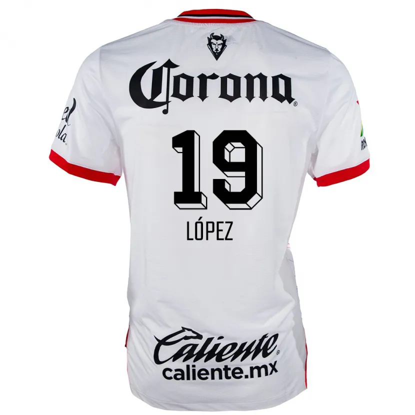 Danxen Kinder Iván López #19 Weiß Rot Auswärtstrikot Trikot 2024/25 T-Shirt Schweiz