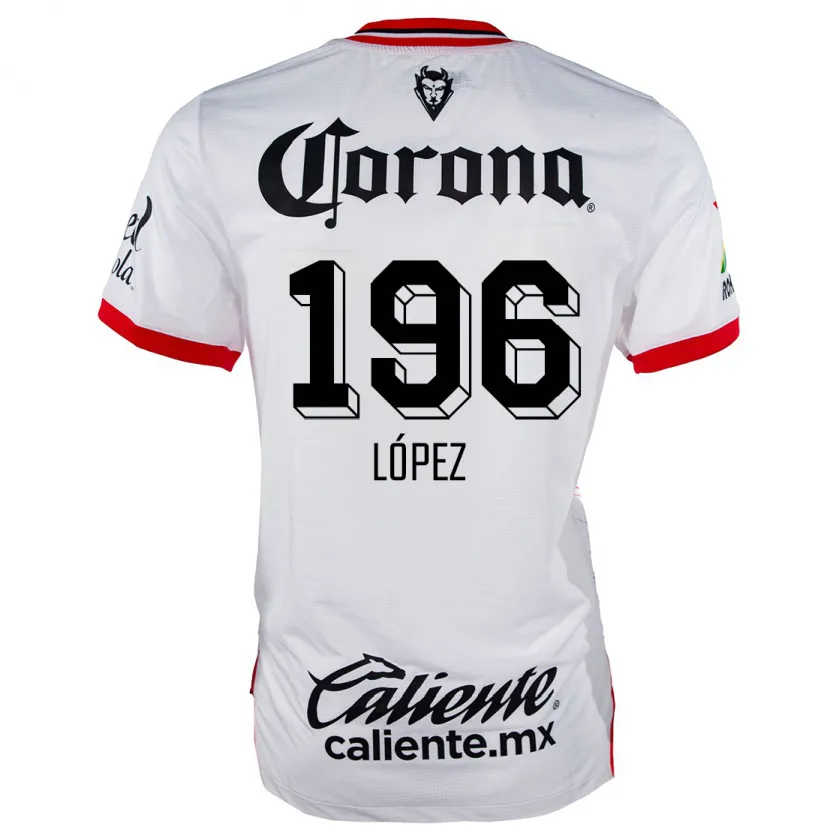Danxen Kinder Ethan López #196 Weiß Rot Auswärtstrikot Trikot 2024/25 T-Shirt Schweiz