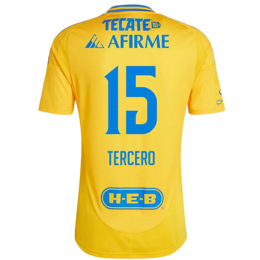 Danxen Herren Eduardo Tercero #15 Goldgelb Heimtrikot Trikot 2024/25 T-Shirt Schweiz