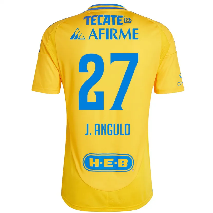 Danxen Herren Jesús Angulo #27 Goldgelb Heimtrikot Trikot 2024/25 T-Shirt Schweiz