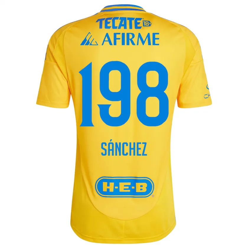Danxen Herren Diego Sánchez #198 Goldgelb Heimtrikot Trikot 2024/25 T-Shirt Schweiz