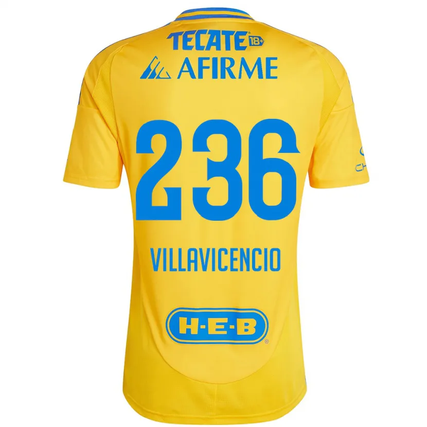 Danxen Herren Edgar Villavicencio #236 Goldgelb Heimtrikot Trikot 2024/25 T-Shirt Schweiz