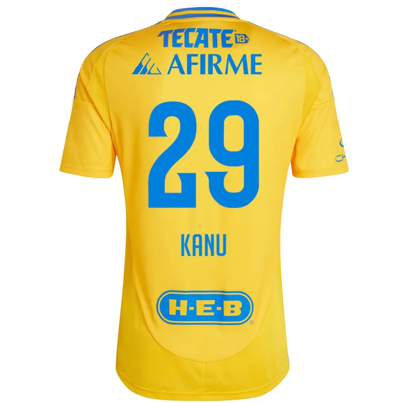 Danxen Herren Uchenna Kanu #29 Goldgelb Heimtrikot Trikot 2024/25 T-Shirt Schweiz