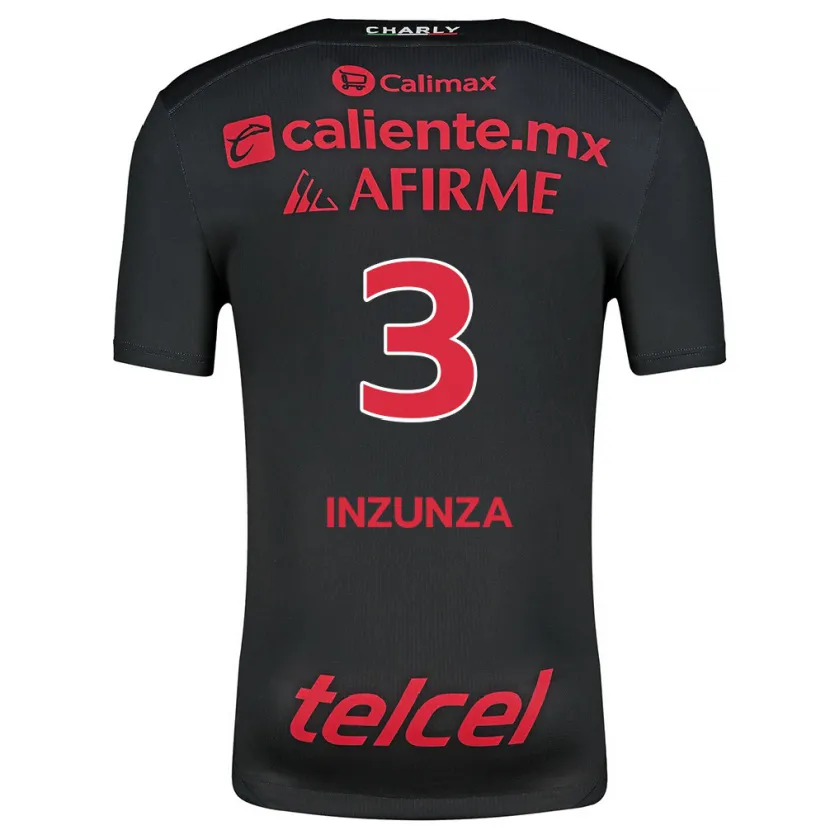 Danxen Herren Rafael Inzunza #3 Schwarz Rot Heimtrikot Trikot 2024/25 T-Shirt Schweiz
