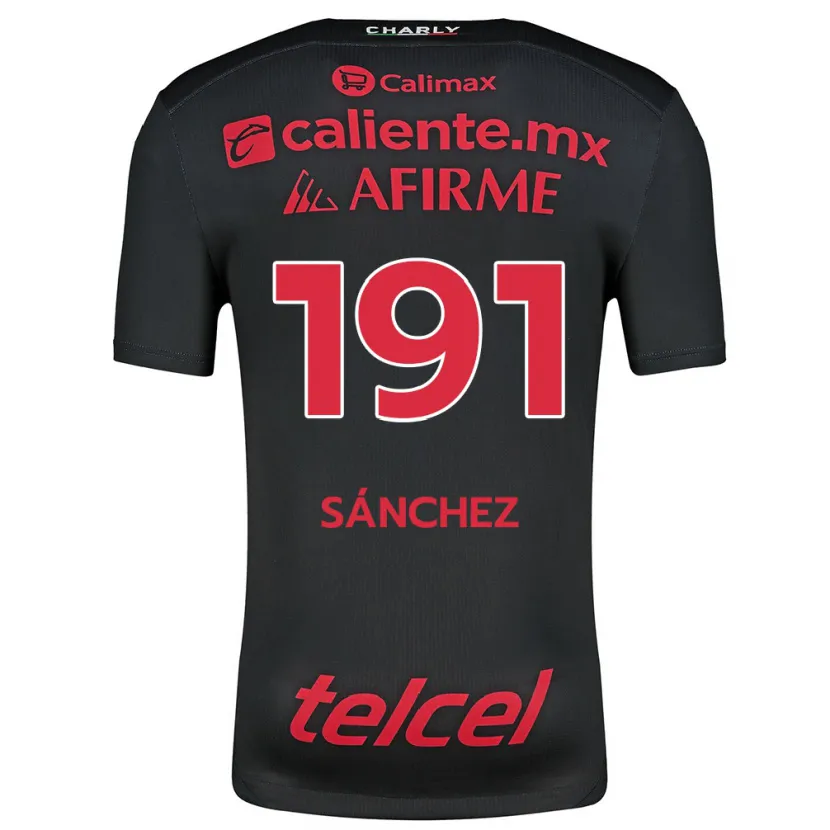 Danxen Herren Diego Sánchez #191 Schwarz Rot Heimtrikot Trikot 2024/25 T-Shirt Schweiz