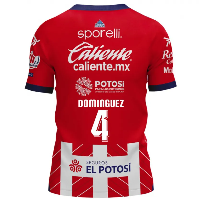 Danxen Herren Julio César Domínguez #4 Rot-Weiss Heimtrikot Trikot 2024/25 T-Shirt Schweiz