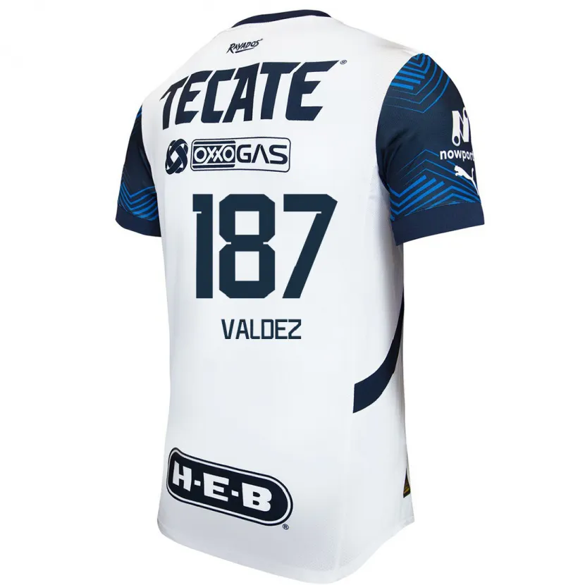 Danxen Herren Érick Valdez #187 Weiß Blau Auswärtstrikot Trikot 2024/25 T-Shirt Schweiz