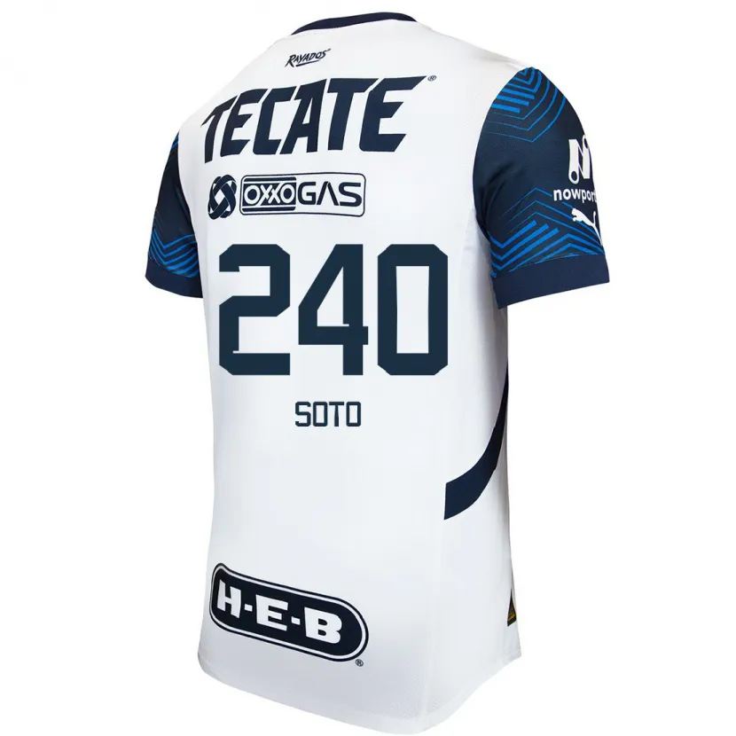 Danxen Herren Óscar Soto #240 Weiß Blau Auswärtstrikot Trikot 2024/25 T-Shirt Schweiz