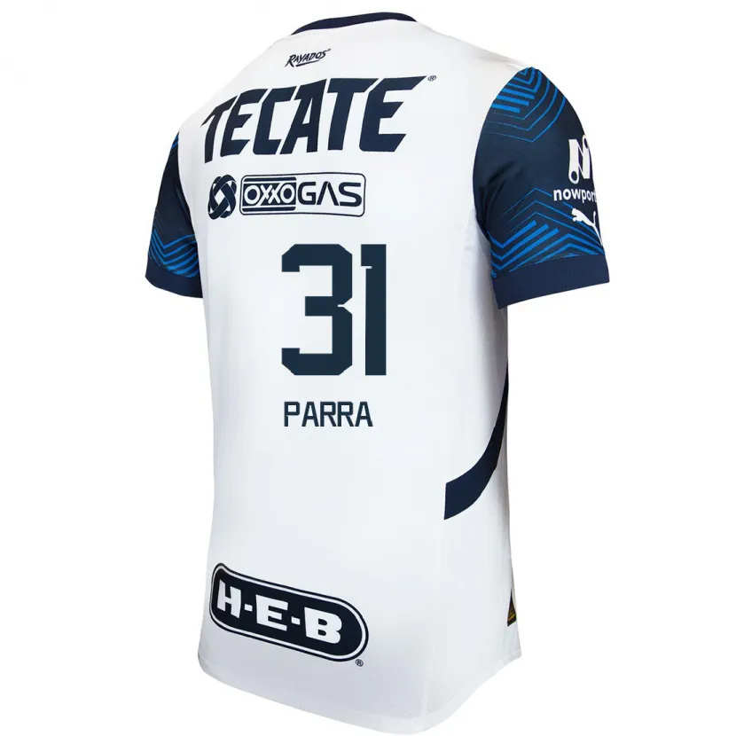 Danxen Herren Daniel Parra #31 Weiß Blau Auswärtstrikot Trikot 2024/25 T-Shirt Schweiz