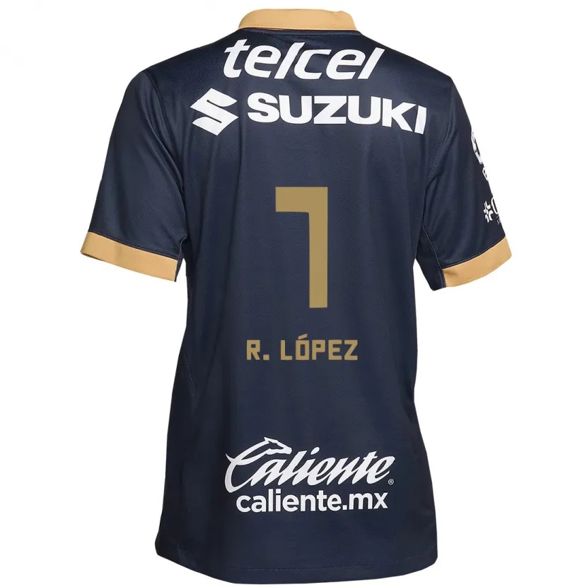 Danxen Herren Rodrigo López #7 Obsidian Gold Weiß Auswärtstrikot Trikot 2024/25 T-Shirt Schweiz