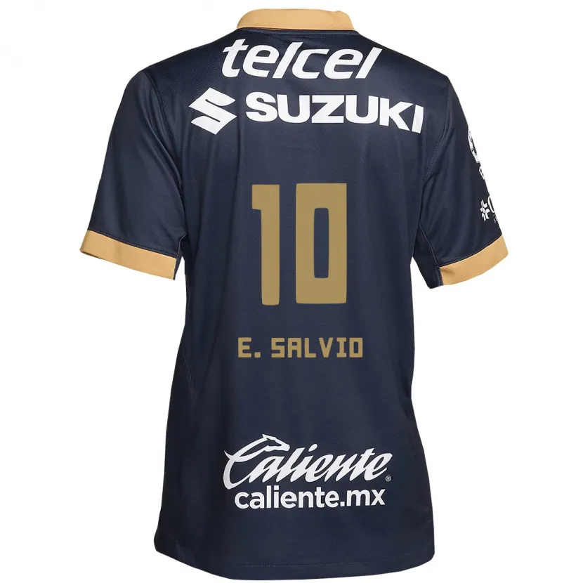 Danxen Herren Eduardo Salvio #10 Obsidian Gold Weiß Auswärtstrikot Trikot 2024/25 T-Shirt Schweiz