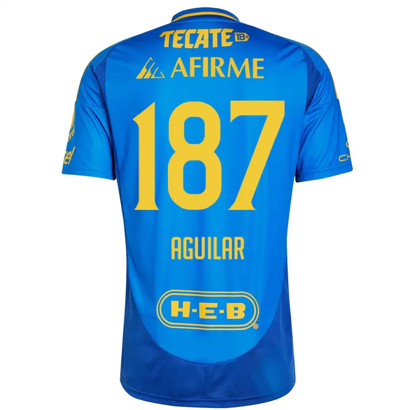 Danxen Herren Manuel Aguilar #187 Blau Gelb Auswärtstrikot Trikot 2024/25 T-Shirt Schweiz