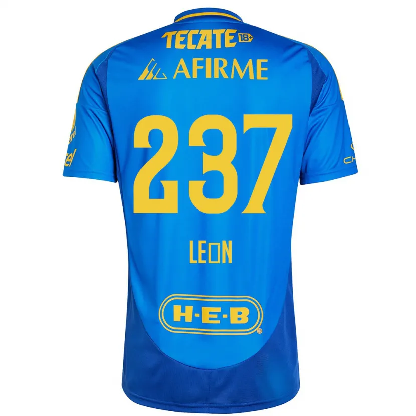 Danxen Herren Gabriel León #237 Blau Gelb Auswärtstrikot Trikot 2024/25 T-Shirt Schweiz