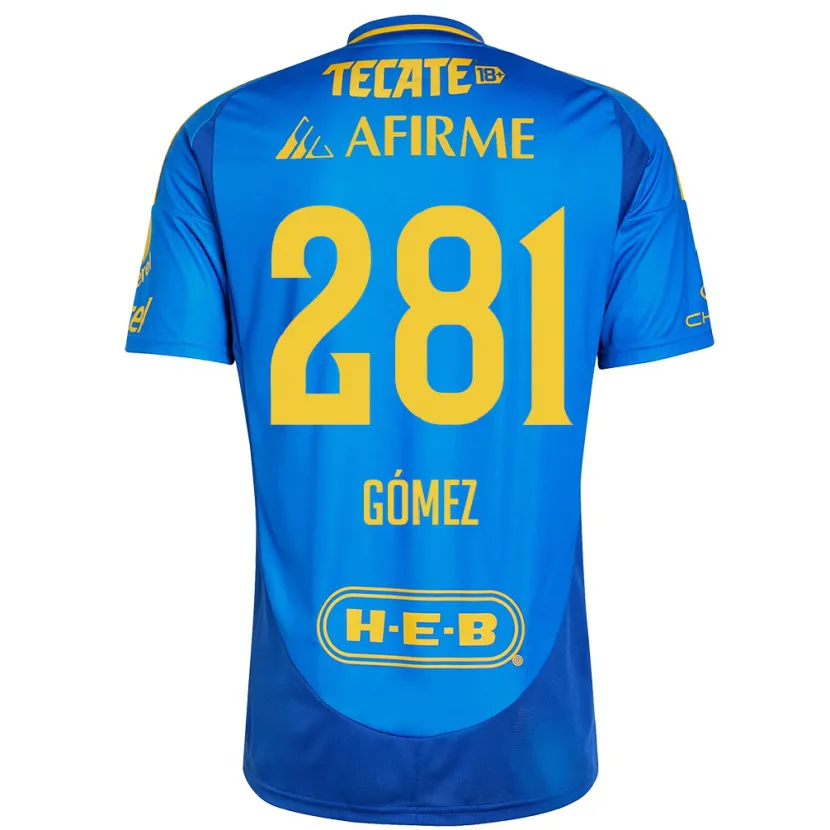 Danxen Herren Luis Gómez #281 Blau Gelb Auswärtstrikot Trikot 2024/25 T-Shirt Schweiz