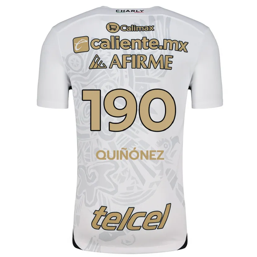 Danxen Herren Martín Quiñónez #190 Weiß Schwarz Auswärtstrikot Trikot 2024/25 T-Shirt Schweiz