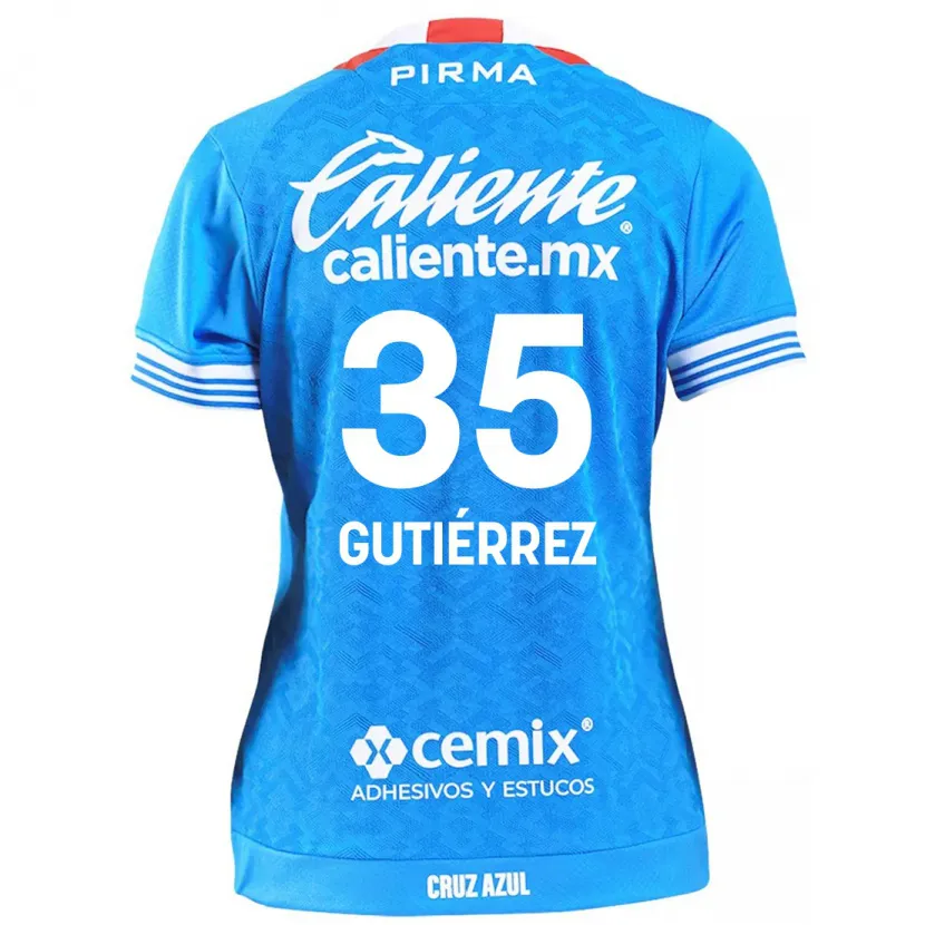 Danxen Damen Luis Gutiérrez #35 Himmelblau Heimtrikot Trikot 2024/25 T-Shirt Schweiz