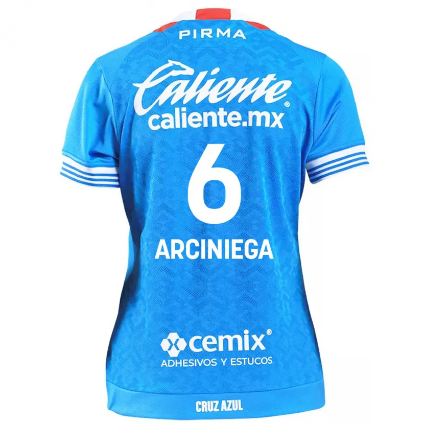 Danxen Damen Mirelle Arciniega #6 Himmelblau Heimtrikot Trikot 2024/25 T-Shirt Schweiz