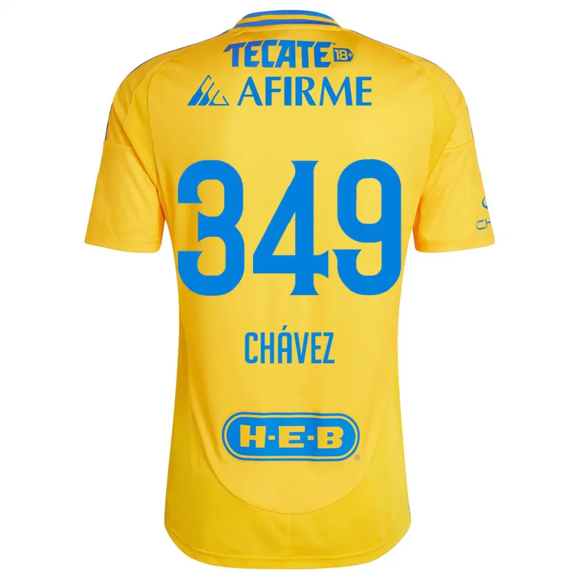 Danxen Damen Jorge Chávez #349 Goldgelb Heimtrikot Trikot 2024/25 T-Shirt Schweiz