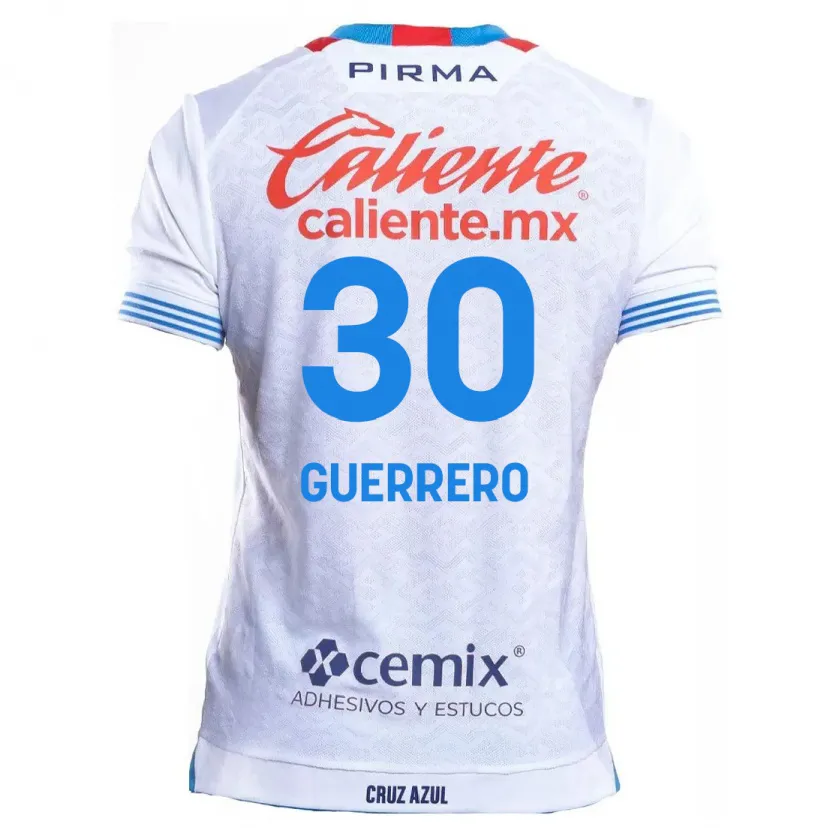 Danxen Damen Rafael Guerrero #30 Weiß Blau Auswärtstrikot Trikot 2024/25 T-Shirt Schweiz