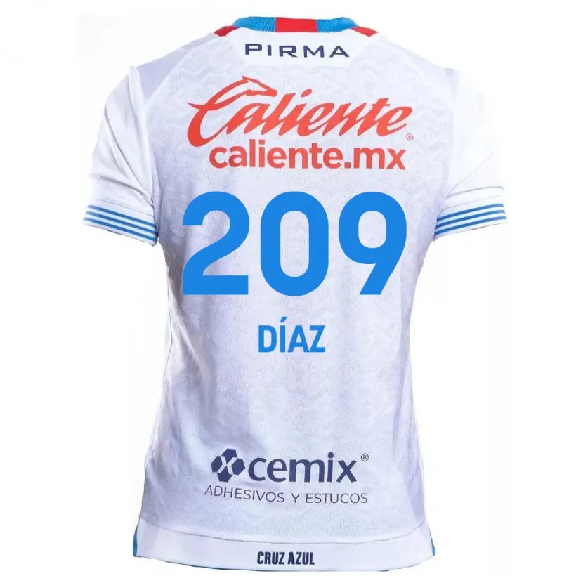 Danxen Damen Josué Díaz #209 Weiß Blau Auswärtstrikot Trikot 2024/25 T-Shirt Schweiz