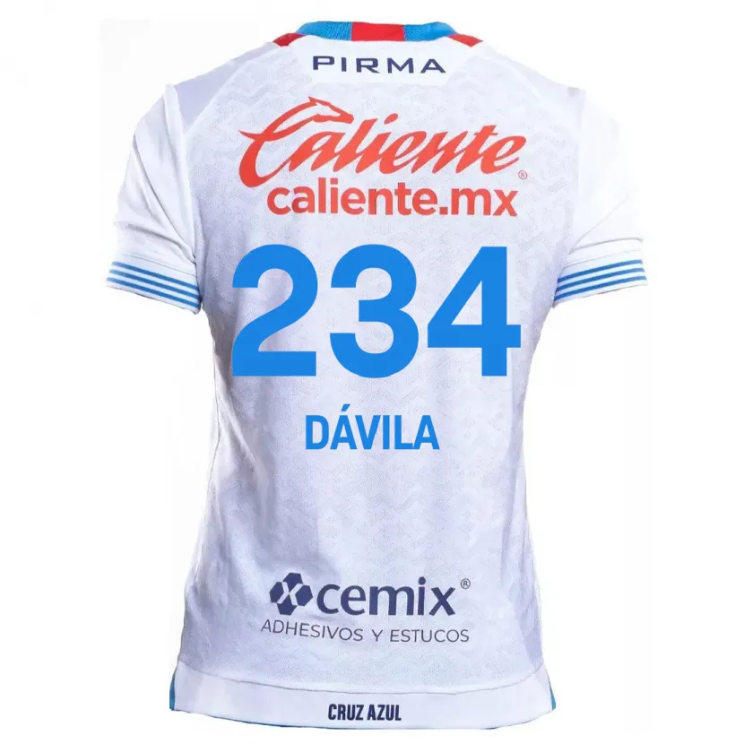 Danxen Damen Emilio Dávila #234 Weiß Blau Auswärtstrikot Trikot 2024/25 T-Shirt Schweiz