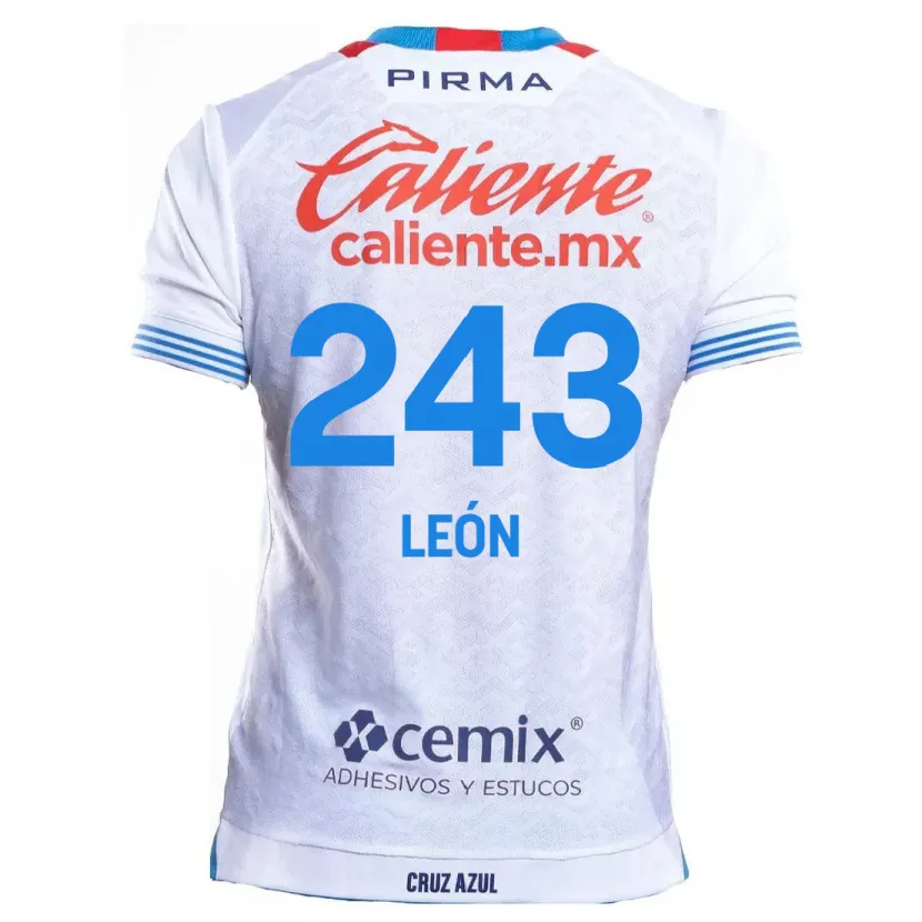 Danxen Damen Cristhian León #243 Weiß Blau Auswärtstrikot Trikot 2024/25 T-Shirt Schweiz