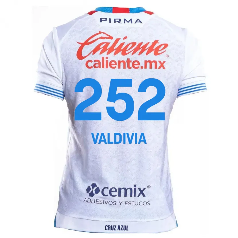 Danxen Damen Christian Valdivia #252 Weiß Blau Auswärtstrikot Trikot 2024/25 T-Shirt Schweiz