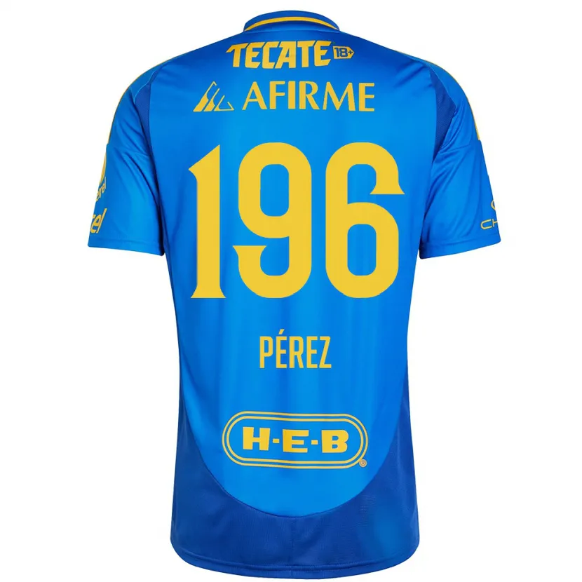 Danxen Damen Axel Pérez #196 Blau Gelb Auswärtstrikot Trikot 2024/25 T-Shirt Schweiz