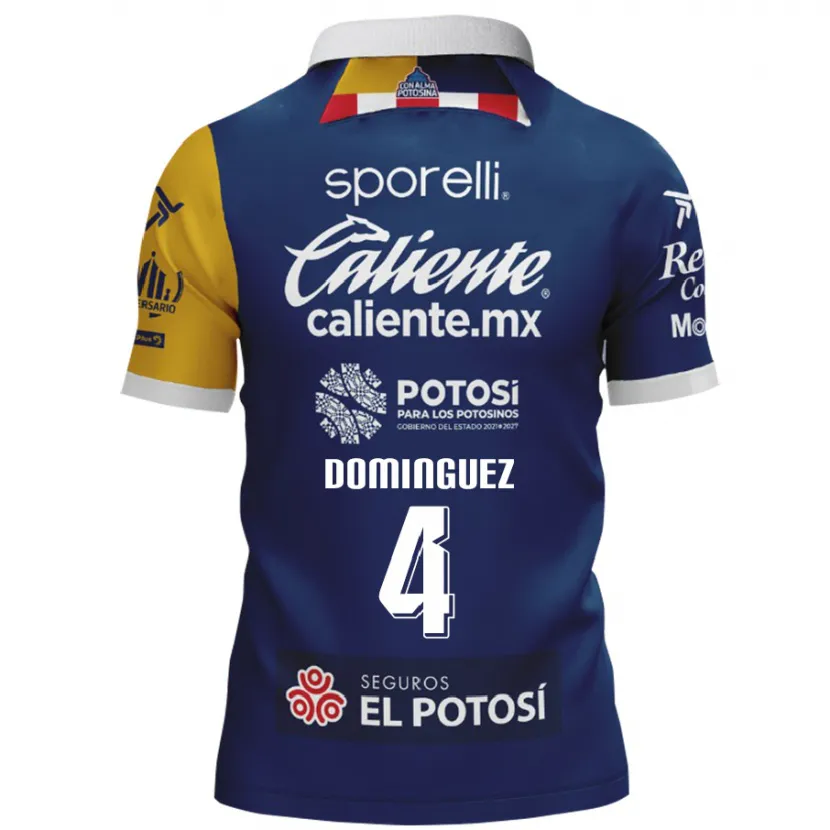 Danxen Damen Julio César Domínguez #4 Blau Gelb Auswärtstrikot Trikot 2024/25 T-Shirt Schweiz